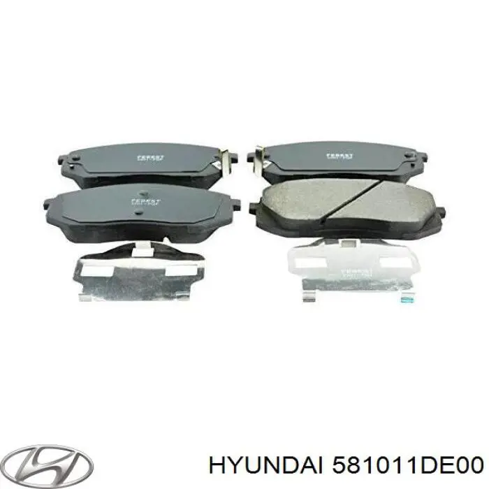 Колодки Hyundai/Kia 581011DE00 цена, от 25.82 USD