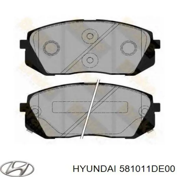 581011DE00 HYUNDAI Pastillas de freno delanteras original y equivalente