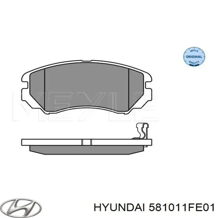 Купить 581011FE01 Hyundai/Kia Колодки тормозные