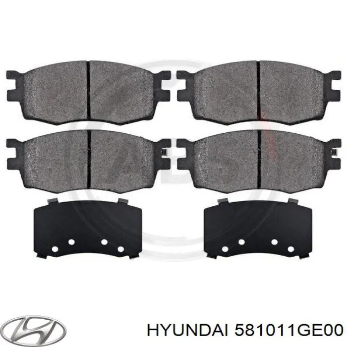 Тормозные колодки Hyundai/Kia 581011GE00