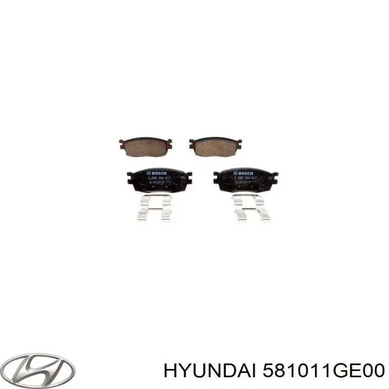 581011GE00 Hyundai/Kia Колодки передние