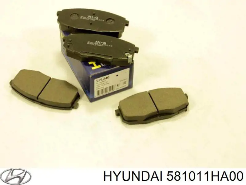 Передние тормозные колодки 581011HA00 Hyundai/Kia