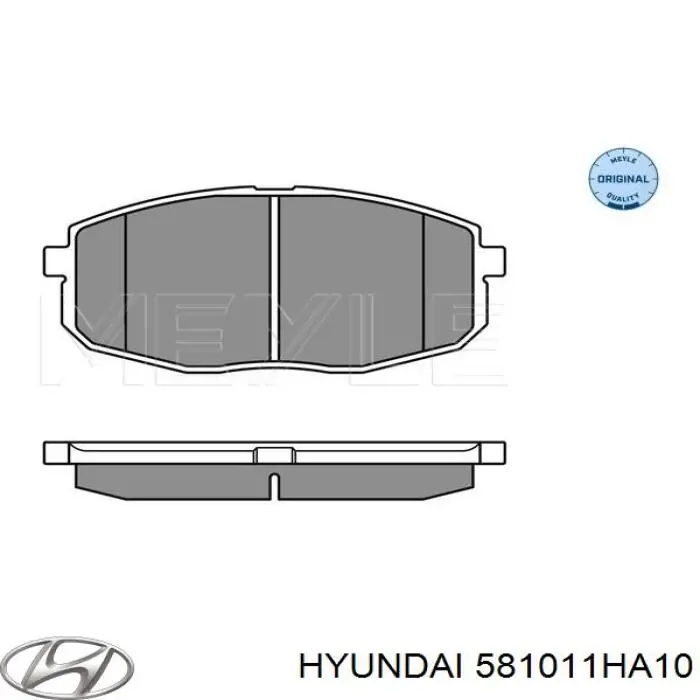 Купить 581011HA10 Hyundai/Kia Колодки тормозные