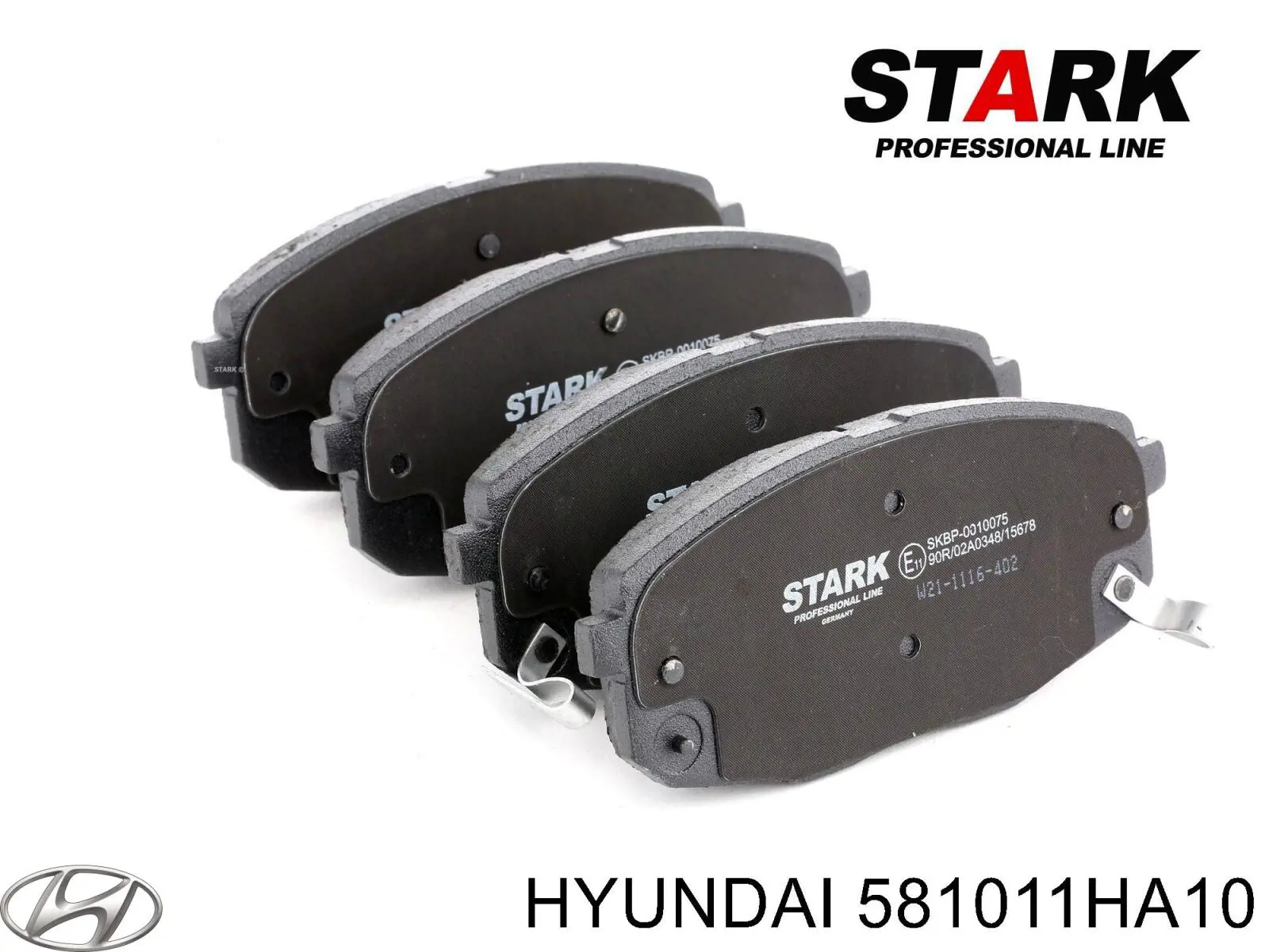 Передние тормозные колодки 581011HA10 Hyundai/Kia