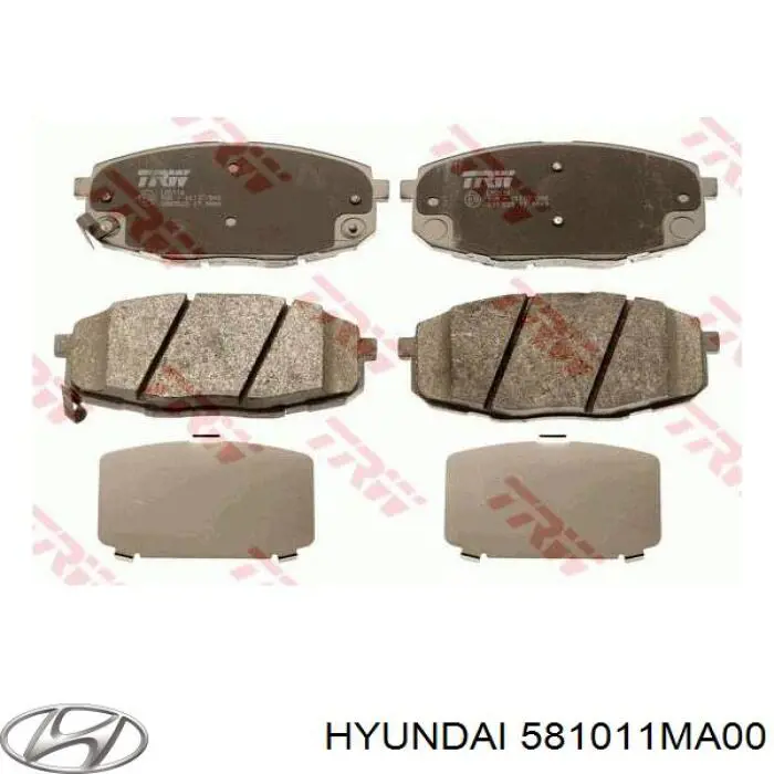 581011MA00 Hyundai/Kia Колодки передние