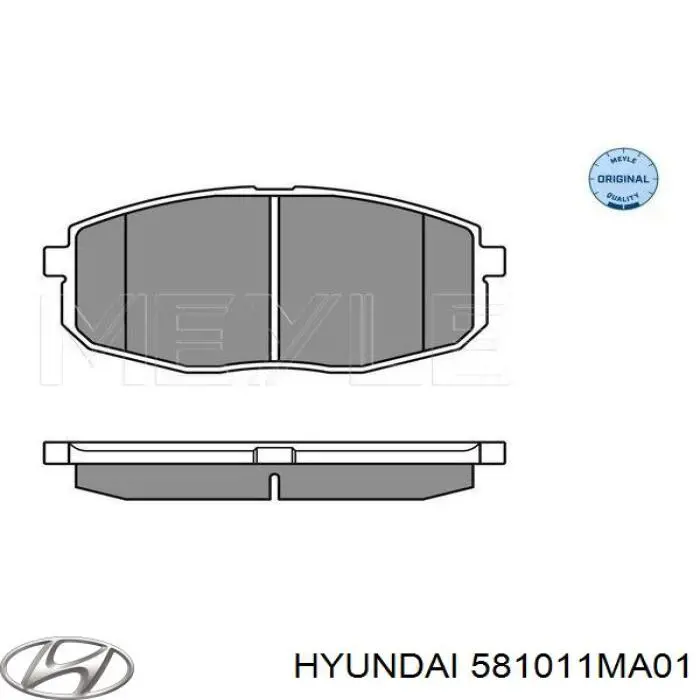 Тормозные колодки Hyundai/Kia 581011MA01