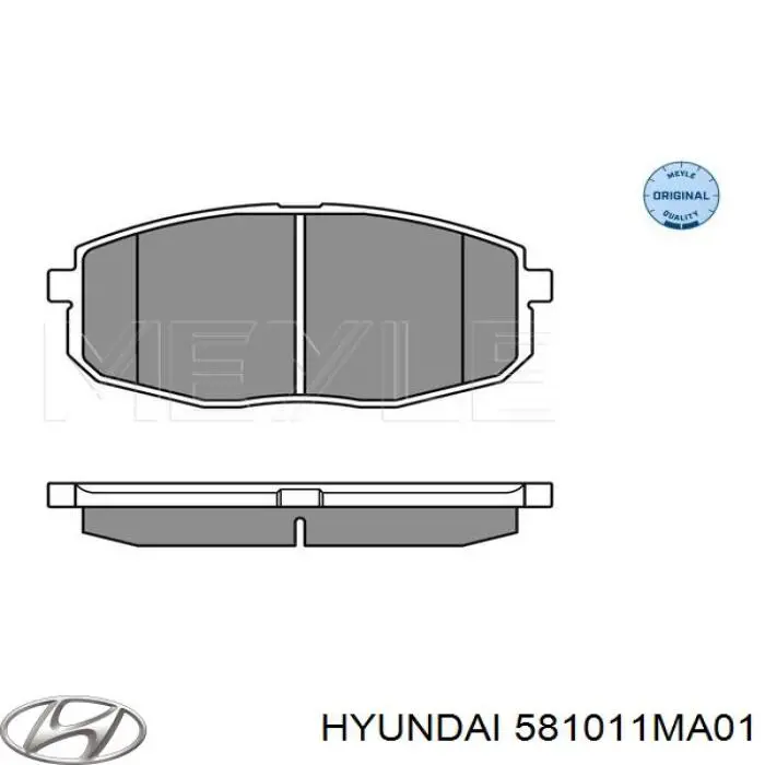 Купить 581011MA01 Hyundai/Kia Колодки тормозные