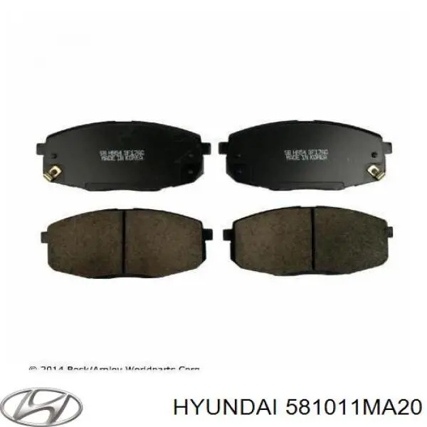 Колодки Hyundai/Kia 581011MA20 цена, от 43.38 USD