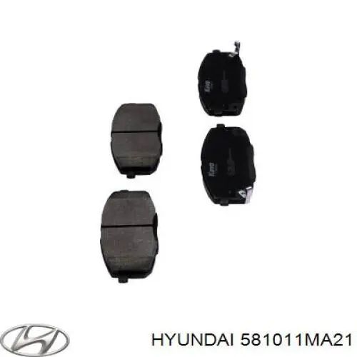Передние тормозные колодки 581011MA21 Hyundai/Kia