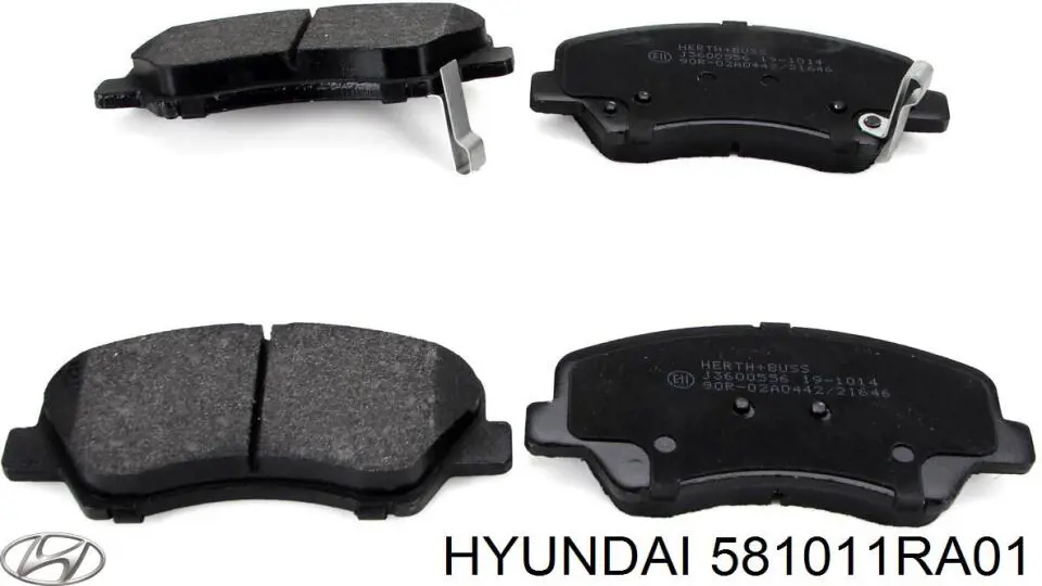 Купить 581011RA01 Hyundai/Kia Колодки тормозные