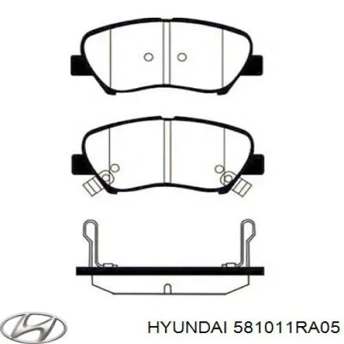 Тормозные колодки Hyundai/Kia 581011RA05