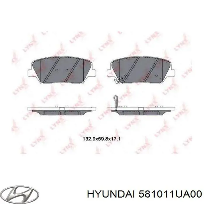 Купить 581011UA00 Hyundai/Kia Колодки тормозные