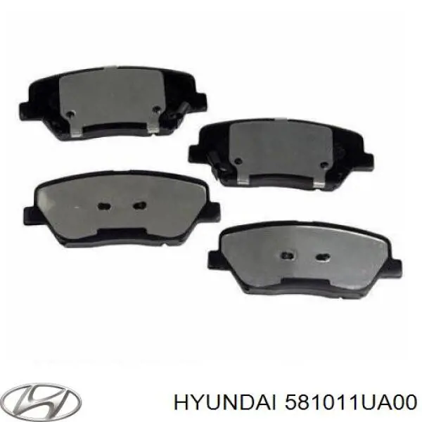 Передние тормозные колодки 581011UA00 Hyundai/Kia