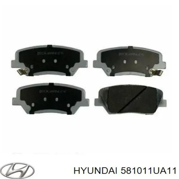 Передние тормозные колодки 581011UA11 Hyundai/Kia