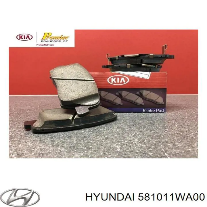 581011WA00 Hyundai/Kia передние тормозные колодки