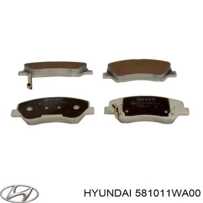 Купить 581011WA00 Hyundai/Kia Колодки тормозные