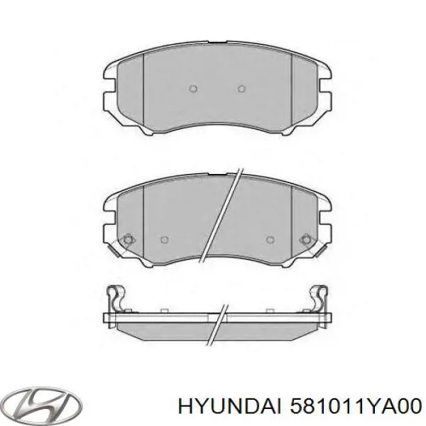 Передние тормозные колодки 581011YA00 Hyundai/Kia