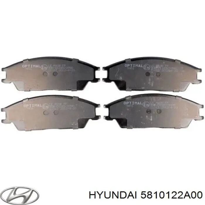 5810122A00 Hyundai/Kia колодки тормозные передние дисковые