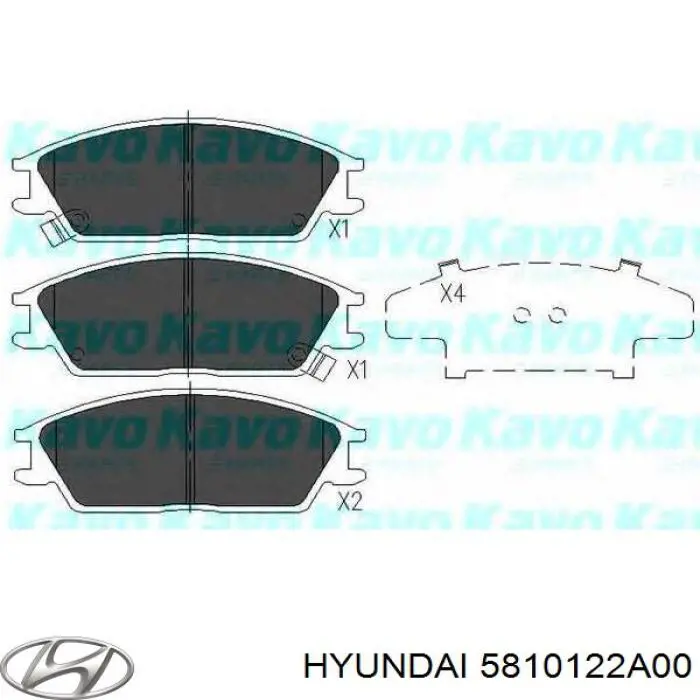 Купить 5810122A00 Hyundai/Kia Колодки тормозные