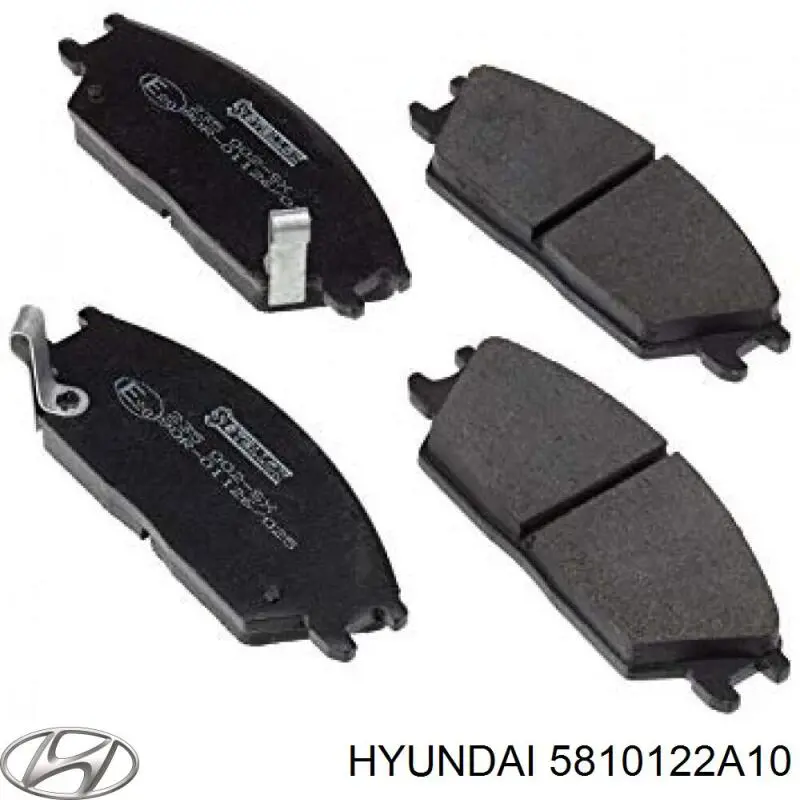 5810122A10 Hyundai/Kia колодки тормозные передние дисковые