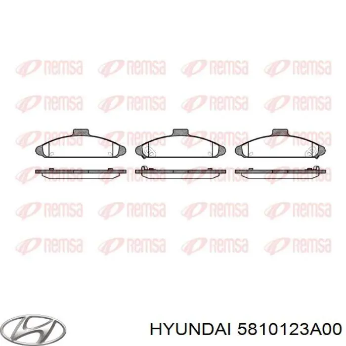 5810123A00 Hyundai/Kia колодки тормозные передние дисковые