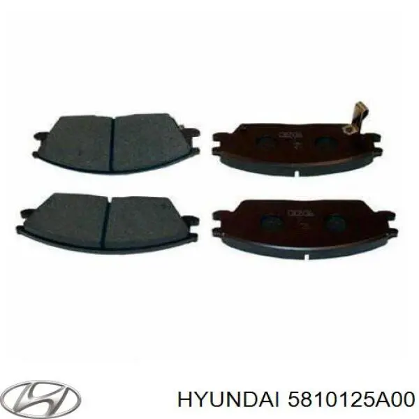 Передние тормозные колодки 5810125A00 Hyundai/Kia