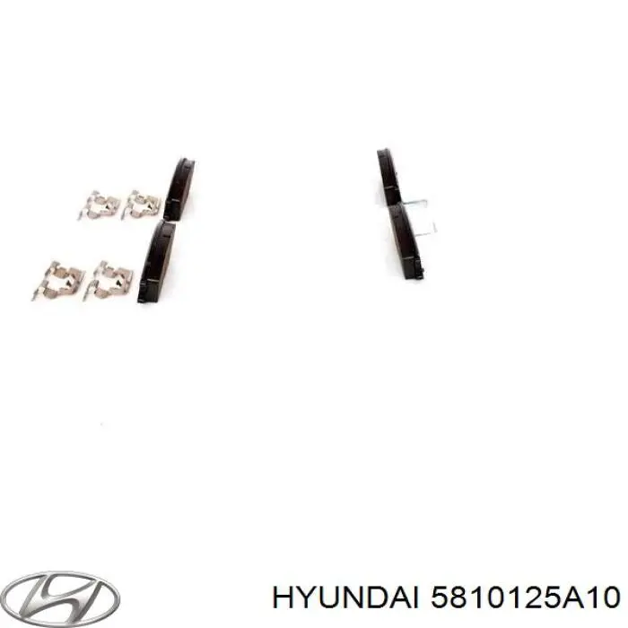 Передние тормозные колодки 5810125A10 Hyundai/Kia