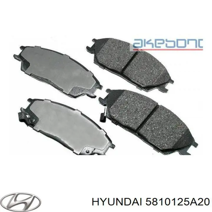 Передние тормозные колодки 5810125A20 Hyundai/Kia