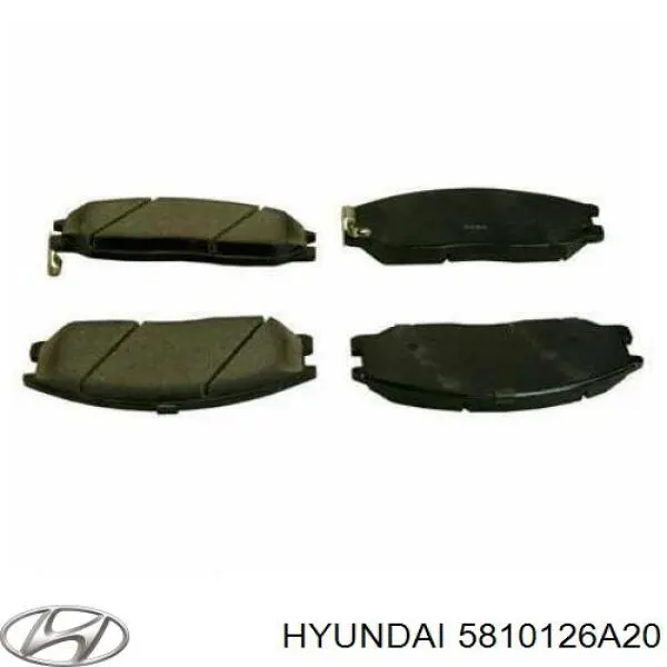 Передние тормозные колодки 5810126A20 Hyundai/Kia