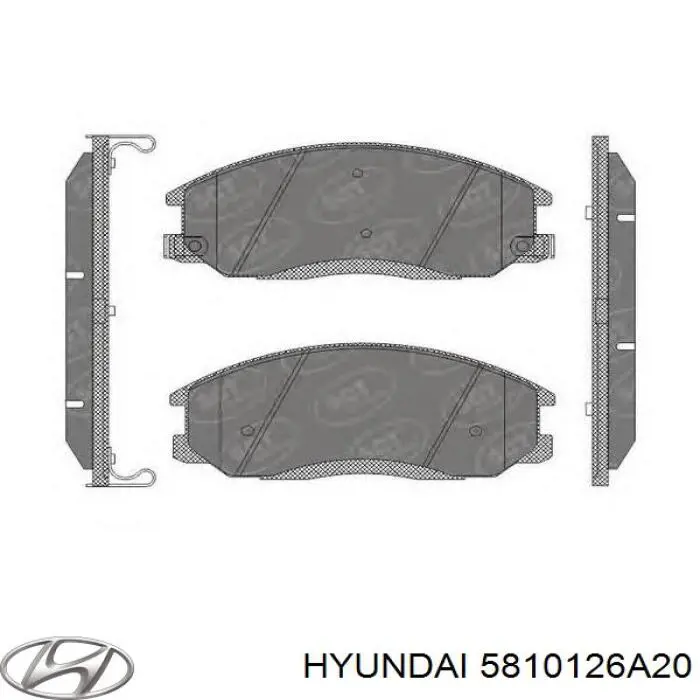 Купить 5810126A20 Hyundai/Kia Колодки тормозные