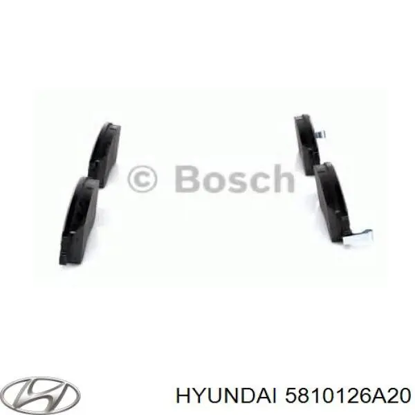 Передние тормозные колодки 5810126A20 Hyundai/Kia