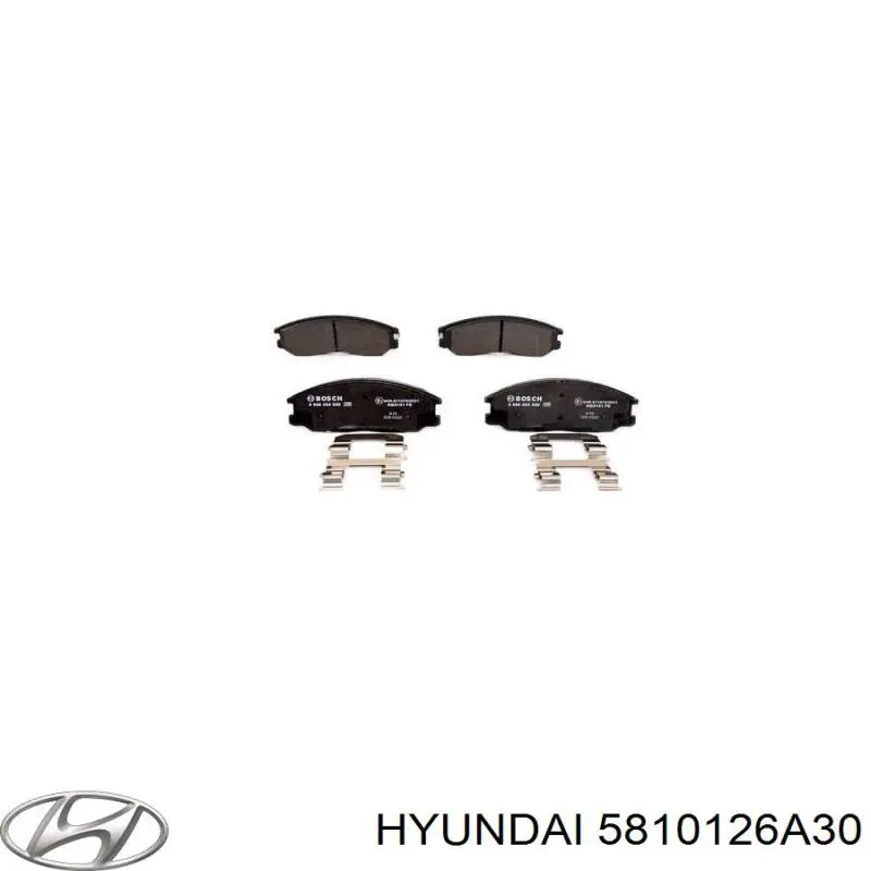 Передние тормозные колодки 5810126A30 Hyundai/Kia