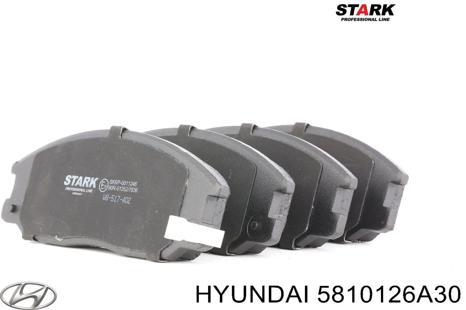 Sapatas do freio dianteiras de disco 5810126A30 Hyundai/Kia