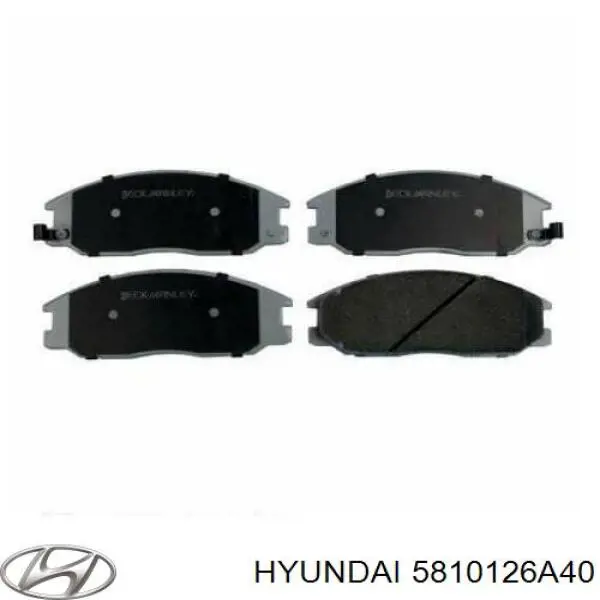 Передние тормозные колодки 5810126A40 Hyundai/Kia