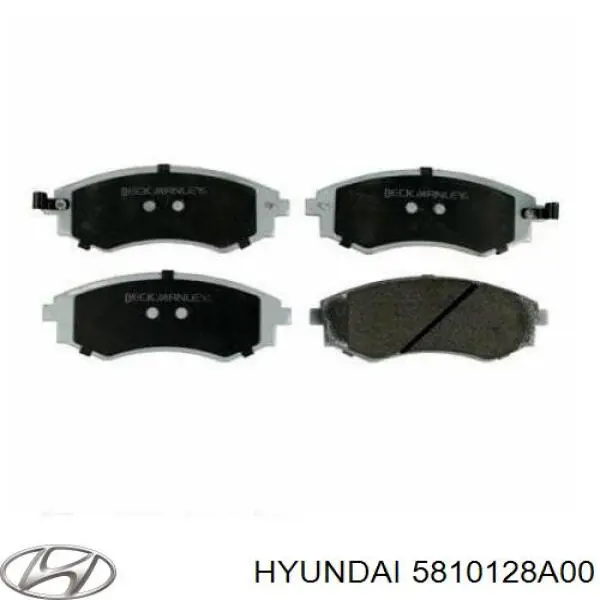 Передние тормозные колодки 5810128A00 Hyundai/Kia