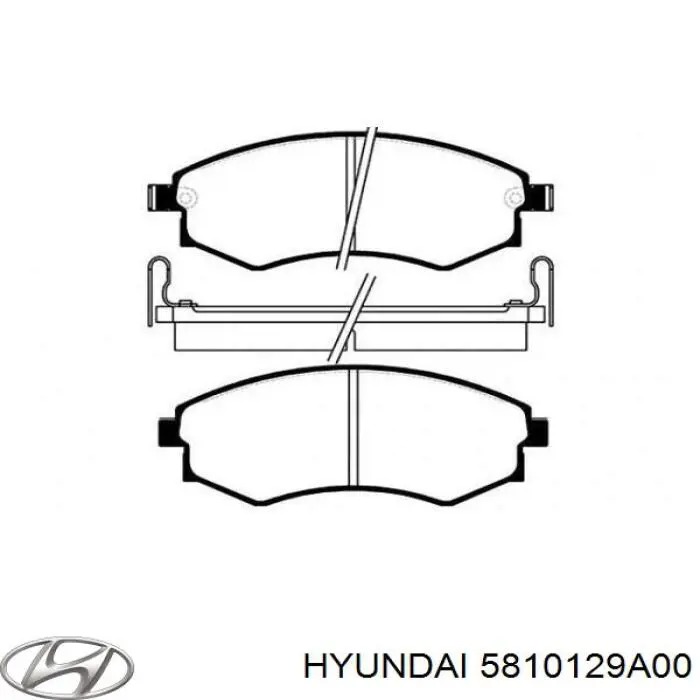 Купить 5810129A00 Hyundai/Kia Колодки тормозные