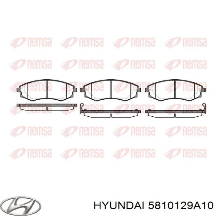 Купить 5810129A10 Hyundai/Kia Колодки тормозные