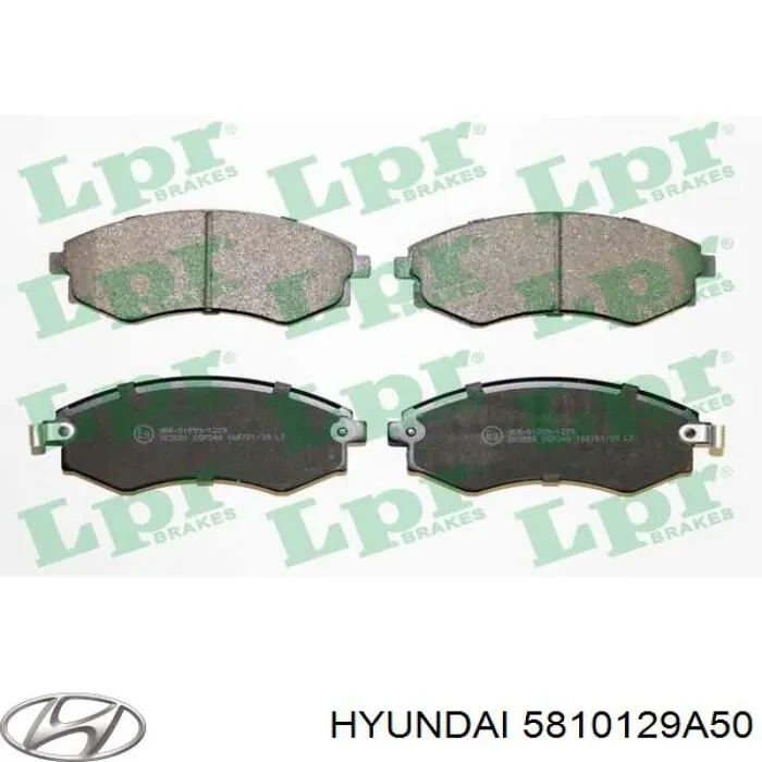 5810129A50 Hyundai/Kia колодки тормозные передние дисковые