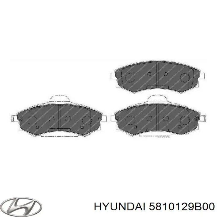 Колодки Hyundai/Kia 5810129B00 цена, от 12.70 USD