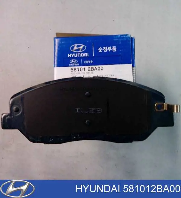 581012BA00 Hyundai/Kia колодки тормозные передние дисковые