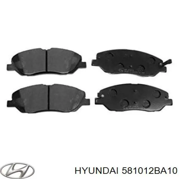 Передние тормозные колодки 581012BA10 Hyundai/Kia