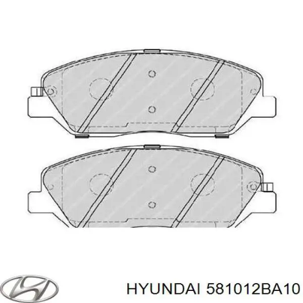 Передние тормозные колодки 581012BA10 Hyundai/Kia