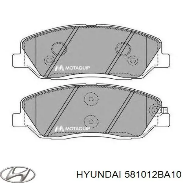 Тормозные колодки Hyundai/Kia 581012BA10