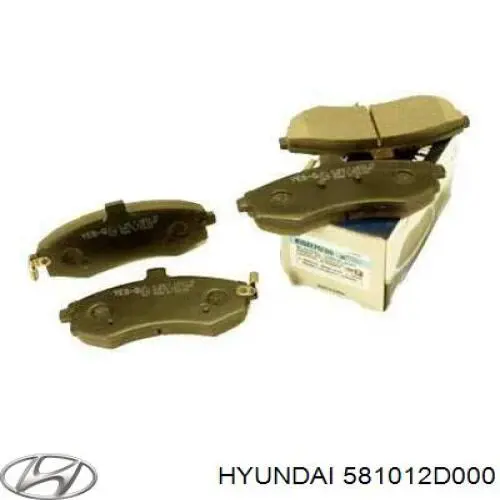 Купить 581012D000 Hyundai/Kia Колодки тормозные