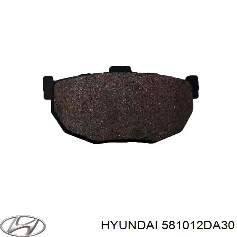 581012DA30 Hyundai/Kia колодки тормозные передние дисковые
