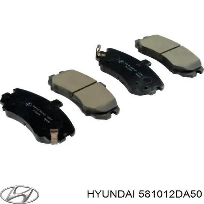 581012DA50 Hyundai/Kia колодки тормозные передние дисковые