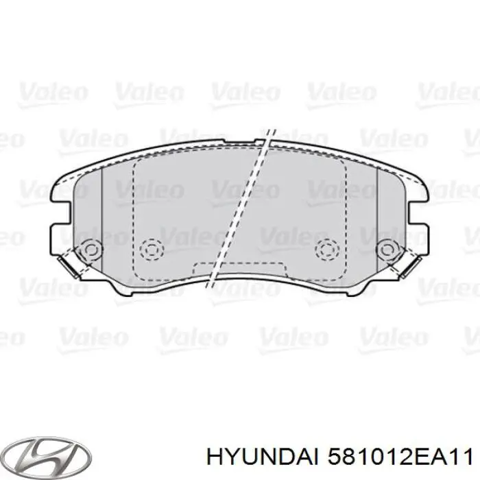 Sapatas do freio dianteiras de disco Hyundai/Kia 581012EA11 preço, a partir de 54,60 USD