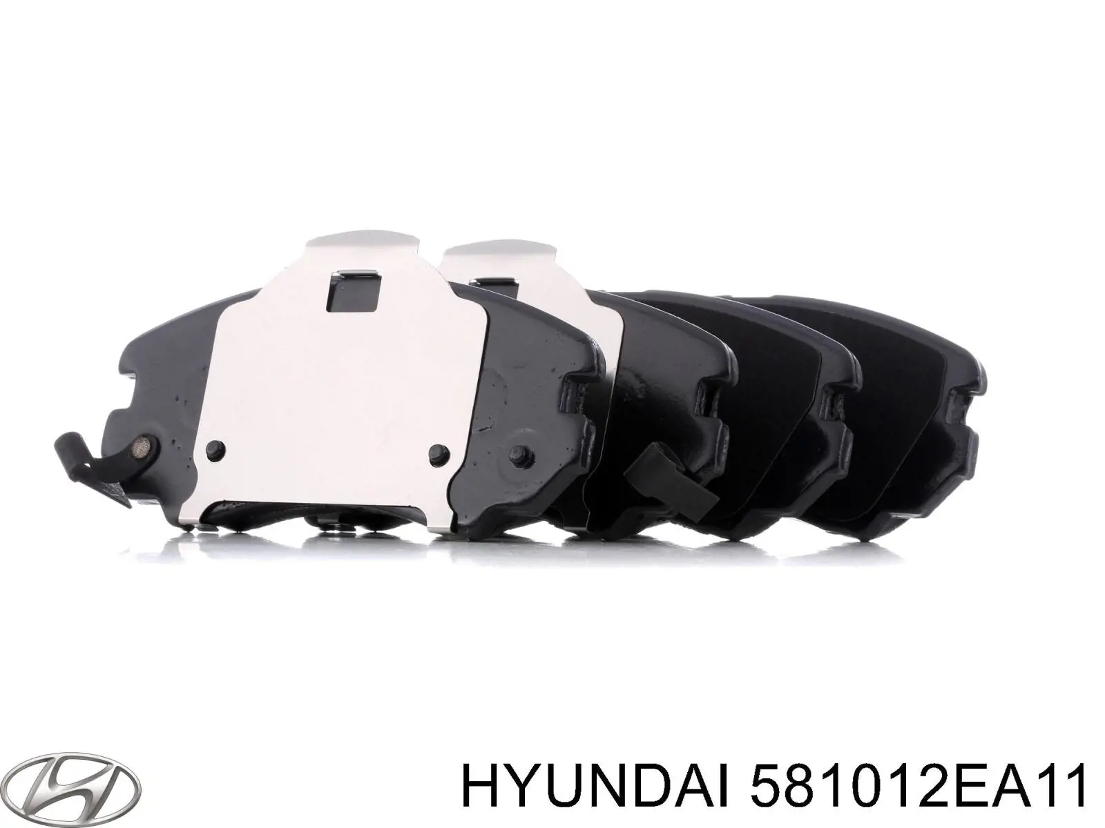 581012EA11 Hyundai/Kia Sapatas do freio dianteiras de disco
