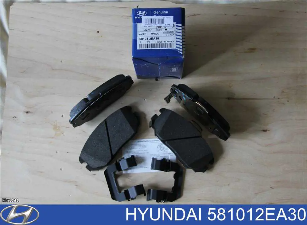 581012EA30 Hyundai/Kia колодки тормозные передние дисковые