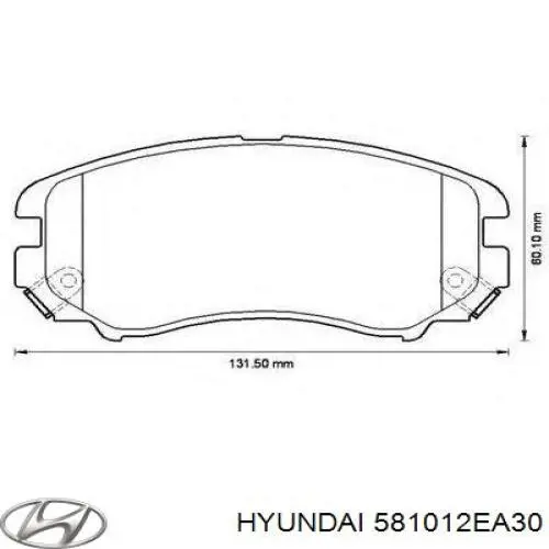 581012EA30 Hyundai/Kia Колодки передние